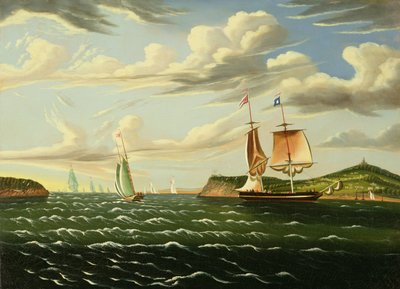 Staten Island en de Narrows door Thomas Chambers