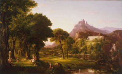 Droom van Arcadië door Thomas Cole