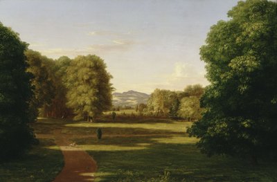 Tuinen van het landhuis Van Rensselaer door Thomas Cole