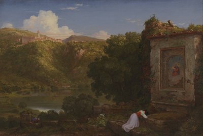 Il Penseroso door Thomas Cole