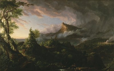 Het verloop van het rijk: De wilde staat door Thomas Cole