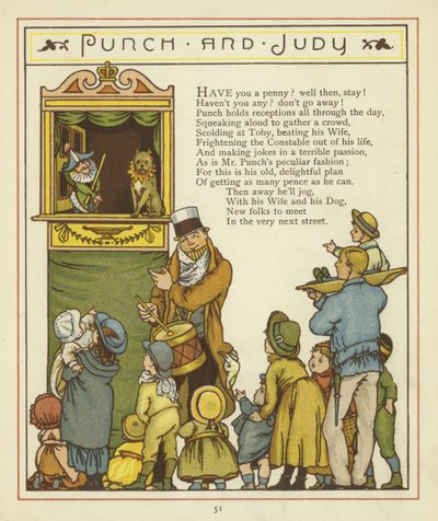 Punch en Judy door Thomas Crane