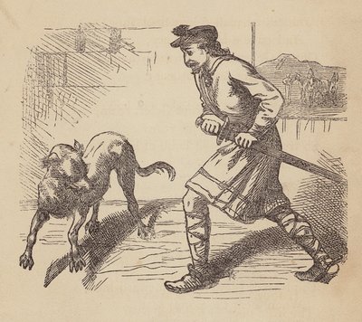 Llewellyn en zijn Hond door Thomas Dalziel