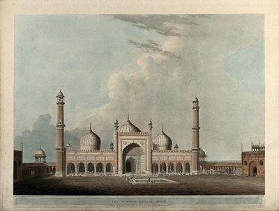 De Jummah Musjed, Delhi door Thomas Daniell