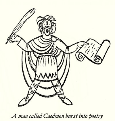 Caedmon (litho) door Thomas Derrick