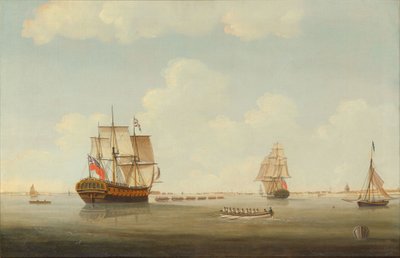 HMS Woolwich op sleeptouw door Thomas Elliott