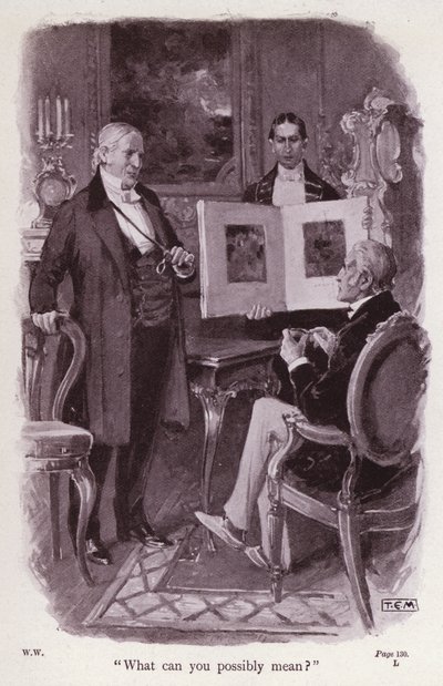 Illustratie voor De Vrouw in het Wit door Wilkie Collins (litho) door Thomas Eyre Macklin