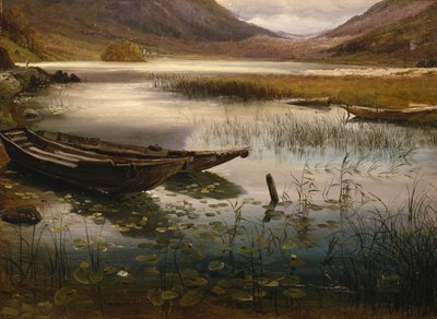 Boten en Waterlelies door Thomas Fearnley