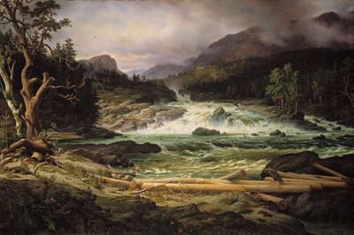 Labrofossen bij Kongsberg door Thomas Fearnley