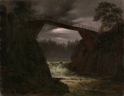 De brug van Arendal, Noorwegen door Thomas Fearnley