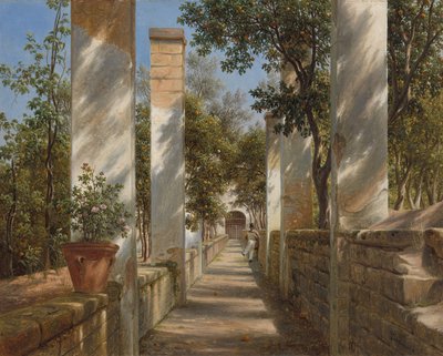 Pergola met sinaasappels, c.1834 door Thomas Fearnley