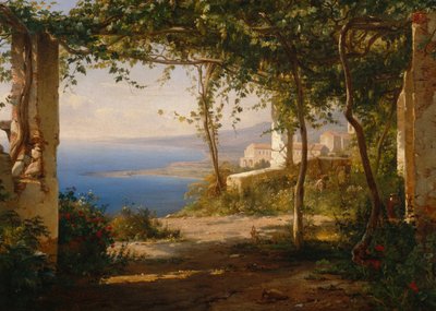 Uitzicht over de Golf van Napels door Thomas Fearnley