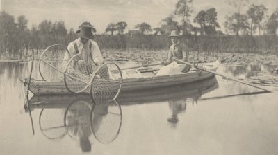Het instellen van het strijknet,1886 (foto) door Thomas Frederick Goodall