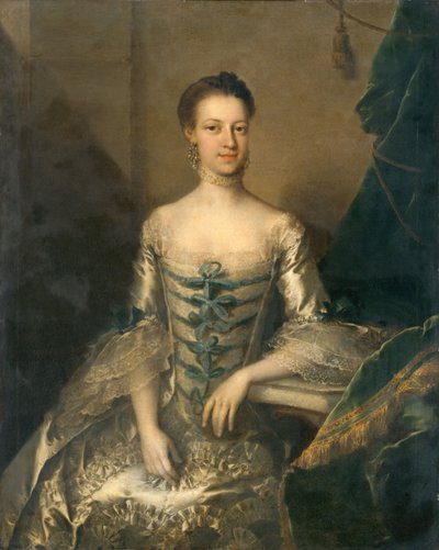 Portret van een dame door Thomas Frye