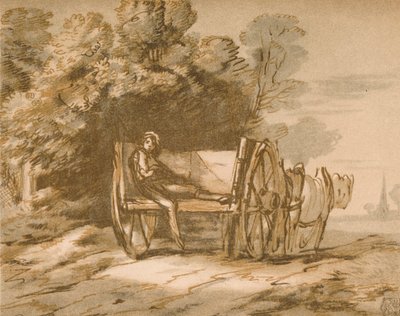 Jongen met een Kar door Thomas Gainsborough