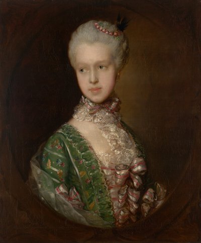 Elizabeth Wrottesley, later hertogin van Grafton door Thomas Gainsborough