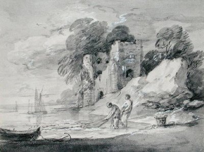 Het binnenhalen van het Seine-net door Thomas Gainsborough