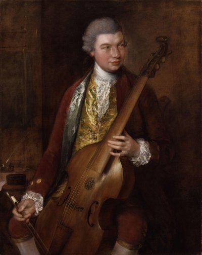 Karl Friedrich Abel door Thomas Gainsborough