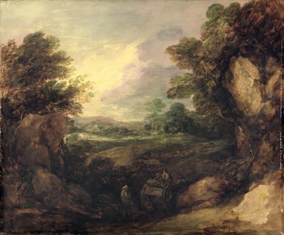 Landschap met figuren door Thomas Gainsborough
