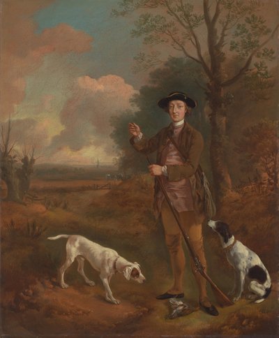 Majoor John Dade van Tannington, Suffolk door Thomas Gainsborough