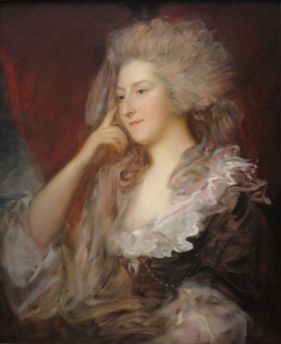 Mrs. Maria Anne Fitzherbert door Thomas Gainsborough, 1784 door Thomas Gainsborough