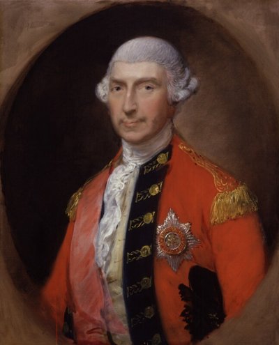 Portret van Jeffery Amherst, 1e baron Amherst (1717-1797), veldmaarschalk door Thomas Gainsborough