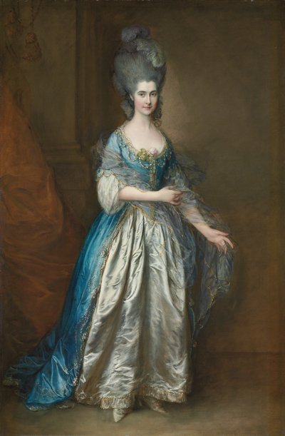 Portret van mevrouw William Villebois door Thomas Gainsborough