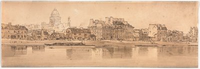 Een Selectie van Twintig van de Meest Pittoreske Uitzichten in Parijs: Uitzicht op het Pantheon vanaf het Arsenaal door Thomas Girtin