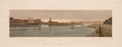 Een Selectie van Twintig van de Meest Schilderachtige Uitzichten in Parijs: Uitzicht op het Dorp Chaillot, enz. genomen vanaf Pont de la Concorde door Thomas Girtin