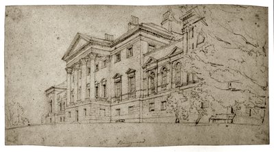 Harewood House, Yorkshire door Thomas Girtin