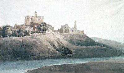 Kasteel Warkworth door Thomas Girtin