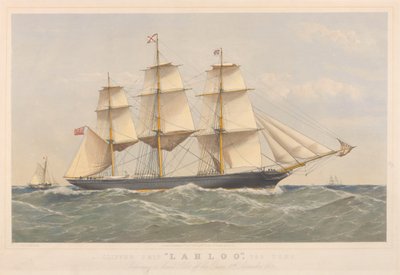 Clipper Ship Lahloo, 799 ton, bereidt zich voor om de piloot te landen bij de Owers door Thomas Goldsworth Dutton