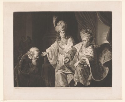 Jozef stelt zijn vader aan de Farao voor door Thomas Gosse