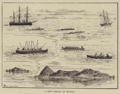 Een Scheepsregatta in Trinidad door Thomas Harrington Wilson