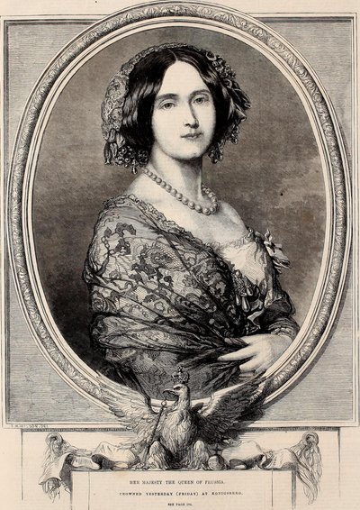 Hare Majesteit de Koningin van Pruisen, gisteren (vrijdag) gekroond in Konigsberg door Thomas Harrington Wilson