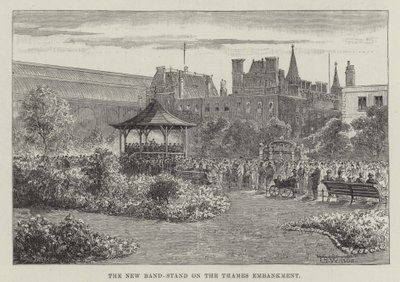 Het Nieuwe Muziekpaviljoen aan de Thames Embankment door Thomas Harrington Wilson
