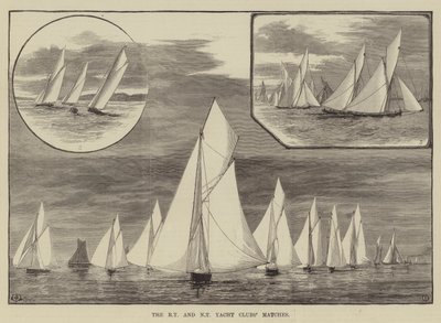 De Wedstrijden van de Koninklijke Thames en Nieuwe Thames Yacht Clubs door Thomas Harrington Wilson