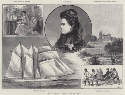 De overleden Lady Brassey door Thomas Harrington Wilson