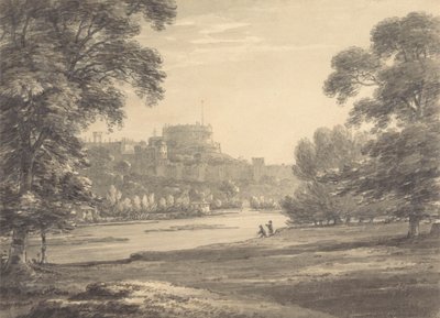 Windsor Castle vanaf de Eton Speelvelden door Thomas Hearne