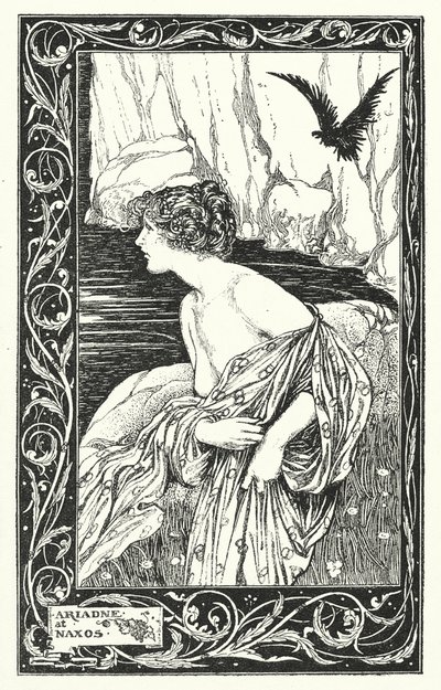 Ariadne bij Naxos (litho) door Thomas Heath Robinson