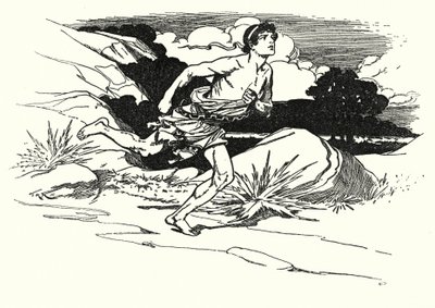 Slag bij Marathon (litho) door Thomas Heath Robinson