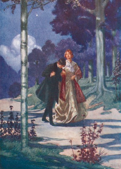 Edvard Grieg: Boswandelingen (kleurenlitho) door Thomas Heath Robinson