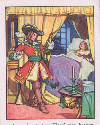 Hij stond versteld van haar schoonheid (litho) door Thomas Heath Robinson