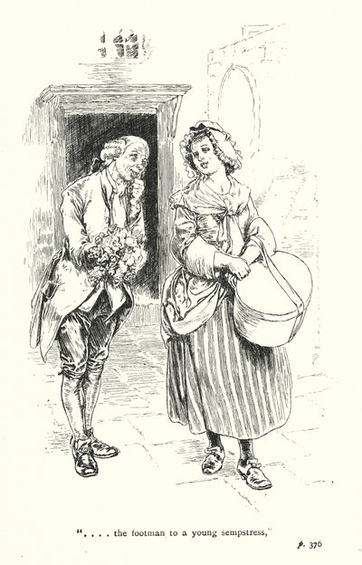 Illustratie voor Een sentimentele reis door Laurence Sterne (litho) door Thomas Heath Robinson
