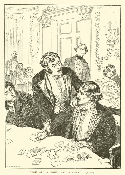 Je bent een dief en een bedrieger! (gravure) door Thomas Heath Robinson