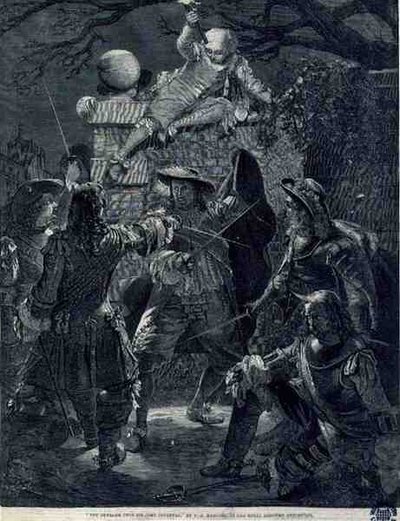 De aanval op Sir John Coventry (d.1682), 21 december 1670 door Thomas Herbert (after) Maguire