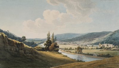 De Vale of Neath, Melincourt aan de rechterkant door Thomas Hornor