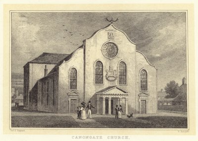 Canongate Kerk door Thomas Hosmer (after) Shepherd