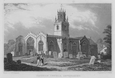 Colyton Kerk, Devonshire door Thomas Hosmer (after) Shepherd