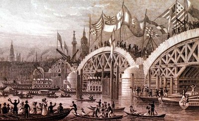Nieuwe London Bridge met de Lord Mayor